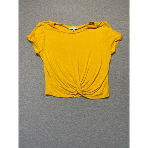 Women's Gaze Yellow Crop Top Size M